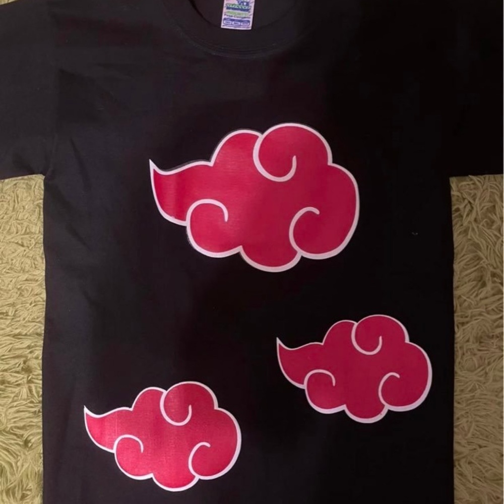 Black and red Naruto Akatsuki T-shirt